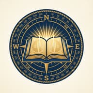 Seal of the book and the sacred compass